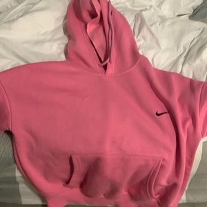 Pink Nike hoodie